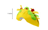 Adult Fiesta Yellow Taco Party Hat Novelty Food Prop Halloween Costume Accessory