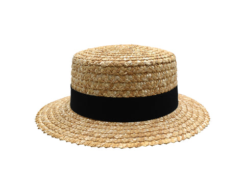 Nicky Bigs Novelties Adult Straw Panama Boater Skimmer Hat Gatsby Roaring Barbershop Quartet Amish Hats Costume Accessory