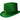 St. Patrick's Day Leprechaun Green Satin Top Hat Adult Costume Cap 2 Pack Set