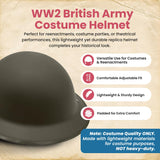 Nicky Bigs Novelties Adult Ally Army Helmet Costume, Olive Drab Green, One Size