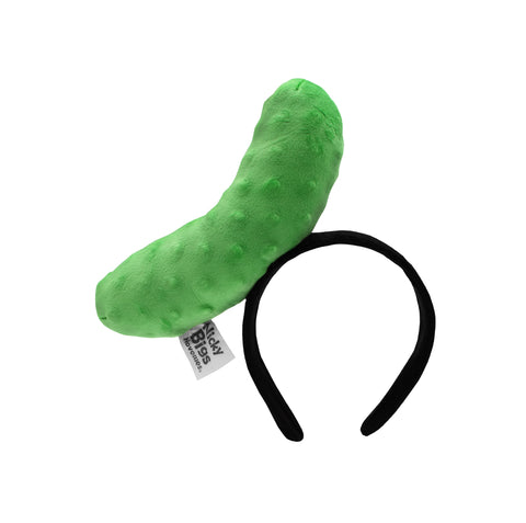 Adult Fun Mini Pickle Hat Cucumber Headband Novelty Food Hat Vendor Costume