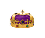 Adult Royal King Crown Queen Regal Jeweled Gold Hat Halloween Wiseman Costume Accessory