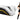 Adult Black Tricorn Hat White Faux Feathers Brim Tri-Corner Pirate Accessory
