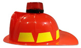 Fireman Plastic Helmet Light Up Firefighter Hat With Siren Costume Accessory