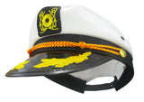 Adult Captain's Yacht Sailors Hat - Boating Snapback Adjustable Sea Admiral Cap Navy Costume Accessory