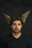 Adult Viking Norse God Winged Helmet Greek Cosplay Halloween Costume Accessory