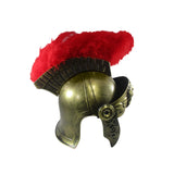 Adult Roman Helmet With Red Feather Plume and Sword Greek Gladiator Costume Trojan Legion Helmets