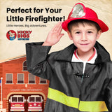 Nicky Bigs Novelties Child Deluxe Firefighter Helmet Thick Plastic Fireman's Hat Kids Firefighter Costume Accessory One Size