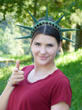 Womens Deluxe Lady Liberty Tiara Hat USA Halloween Cosplay Costume Accessory