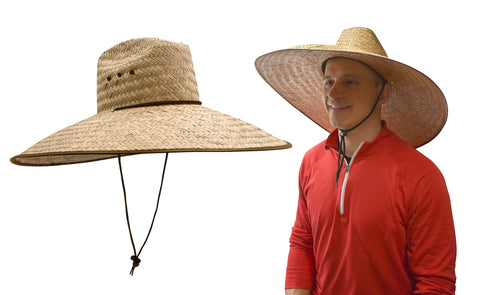 Nicky Bigs Novelties Handmade Huge Large Fit Hard Shell Double Weaved Straw Shade Gardening Hat Wide Brim Outdoor Sun Hats