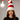 Adult White Red Long Striped Light Up Ball Santa Claus Elf Stocking Cap Hat