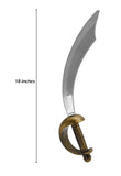 Fantasy Cosplay Plastic Arabian Curved Pirate Sword Cutlass Prop Weapon Costume