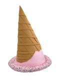 Adult Ice Cream Party Hat Parlor Novelty Food Vendor Ice Cream Cone Hat Costume