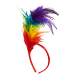 Womens 1920s Faux Colorful Feather Headband Flapper Headpiece Costume Accessory