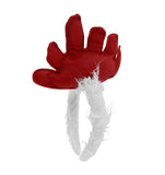 White Rooster Chicken Costume Kit Headband Tail Beak Nose Costume Accessory Set