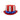 Mens Uncle Sam Top Hat Red White Blue Patriotic July 4th Costume Accessory Prop
