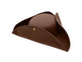 Nicky Bigs Novelties Adult Colonial Tricorn Pirate Hat - 3 Cornered Cocked Cap For Cosplay Halloween Costume Accessory