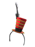 Mini Ringmaster Hat And Black Shoulder Epaulettes Gold Fringe Costume Accessory