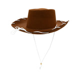 Nicky Bigs Novelties Adult Western Sheriff Costume Hat 1950's Style Adults Ranch Hat Men Women Cowgirl Cowboy Hats One Size