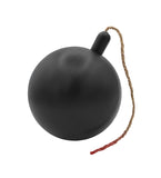 Plastic Black Fake Round Cartoon Bomb Prop Pretend Halloween Costume Accessory