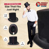 Nicky Bigs Novelties Tall Deluxe Felt Top Hat, One Size