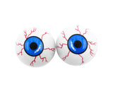 Fake Light Up Moving Wobbly Blue Eyeball Gravity Eyes Set Halloween Cosplay Prop