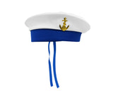 Nicky Bigs Novelties Costume Accessory Retro Sailor Cap Beret, Blue White, One Size