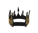 Adult Gold Foam Medieval King Crown Queen Adjustable Halloween Costume Accessory