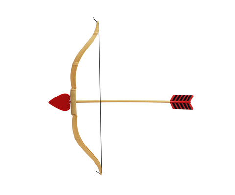 Unisex Adult Mini Cupids Bow and Arrow Set Valentine's Costume Accessory Prop