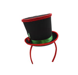 Mini Snowman Caroler Top Hat Headband Christmas Mistletoe Holly Berries Costume