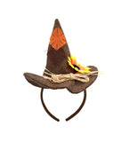 Unisex Adults Mini Scarecrow Hat On Headband Flower Halloween Costume Accessory