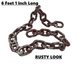 Jumbo Plastic Fake Rusty Chain Link Prop Halloween Haunted House Decor