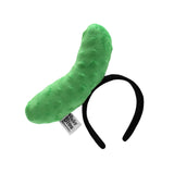 Adult Fun Mini Pickle Hat Cucumber Headband Novelty Food Hat Vendor Costume