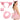 Unisex Pig Ears Headband Nose and Tail Accessory Set, Pink, One Size