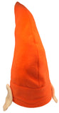 Nicky Bigs Novelties Unisex Elf Hat with Ears Gnome Cap Dwarf Costume Accessory, Orange, One Size