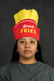 Adult French Fries Food Hat Novelty French Fry Party Halloween Costume Accessory