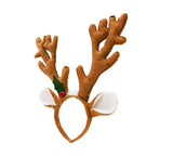 Womens Light Up Rudolph Nose Reindeer Antler Ears Headband Costume Accessory Set