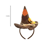 Unisex Adults Mini Scarecrow Hat On Headband Flower Halloween Costume Accessory