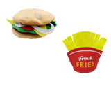 Oversized Cheeseburger and Fries Hat Set Food Vendor Funny Costume Accessory