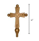 Unisex-Adult 54" Gold Saint Cross 5pc Priest Staff Pope Bishop Cosplay Costume Accessory Prop