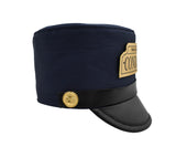 Child Deluxe Navy Conductor Hat Navy Blue Pretend Costume Accessory Prop