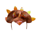 Adult Triceratops Dragon 3 Horn Dinosaur Headband Tail Costume Accessory Set