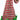 Unisex Adult Christmas Elf Red Green Striped Shiny Hat Bell Costume Accessory, Multi-color, One Size