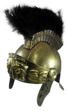 Adult Roman Helmet With Red Feather Plume and Sword Greek Gladiator Costume Trojan Legion Helmets