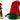 Unisex Adult Red Green Elf Hat with Giant Jingle Bells Holiday Costume Accessory