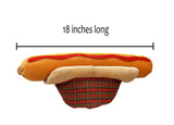 Adult Oversized Hotdog and Pizza Hat Set Food Vendor Funny Costume Accessory