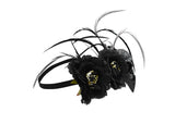 Womens Dark Gothic Raven Mistress Crown Headpiece Halloween Costume Accessory