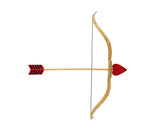 Unisex Adult Mini Cupids Bow and Arrow Set Valentine's Costume Accessory Prop