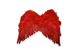 Child Mini Cupid Red Angel Devil Feather Wings Valentines Costume Accessory