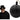 Plastic Black Fake Round Cartoon Bomb Prop Pretend Halloween Costume Accessory